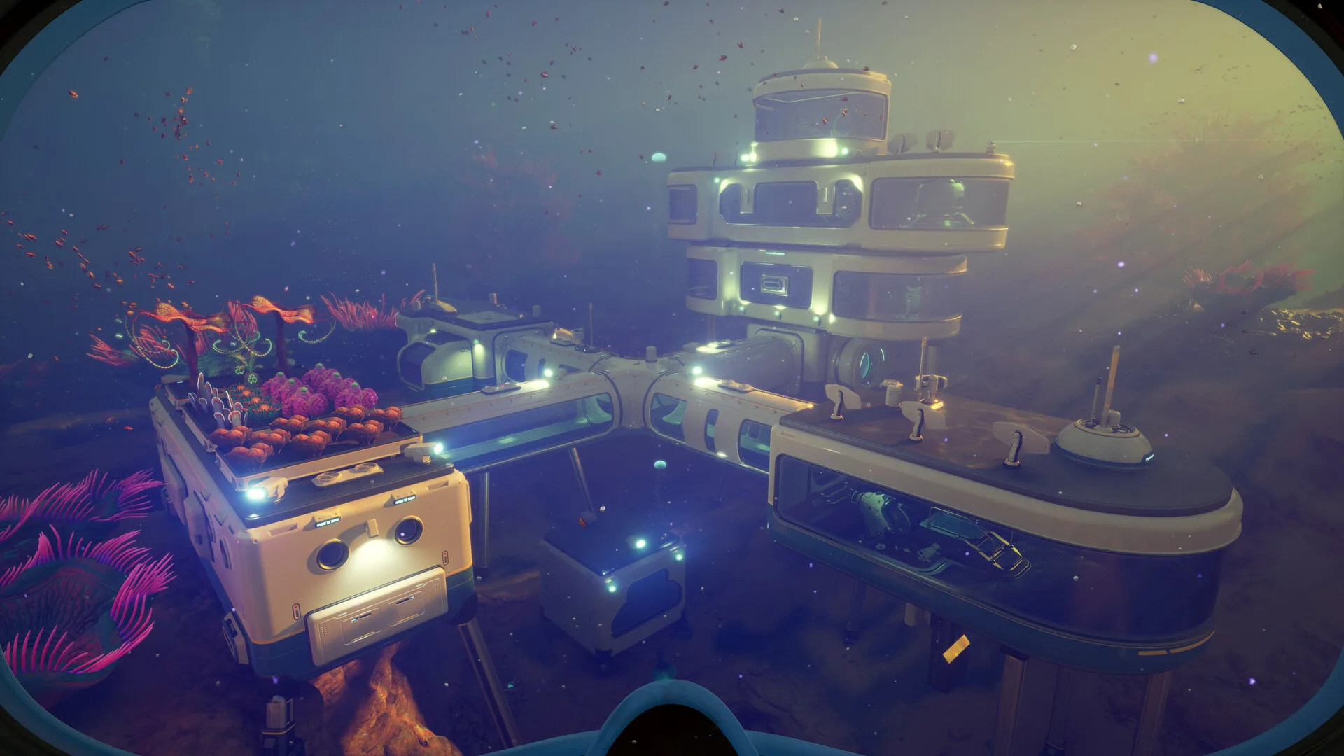 Screenshot Subnautica 2 costruzione base subacquea