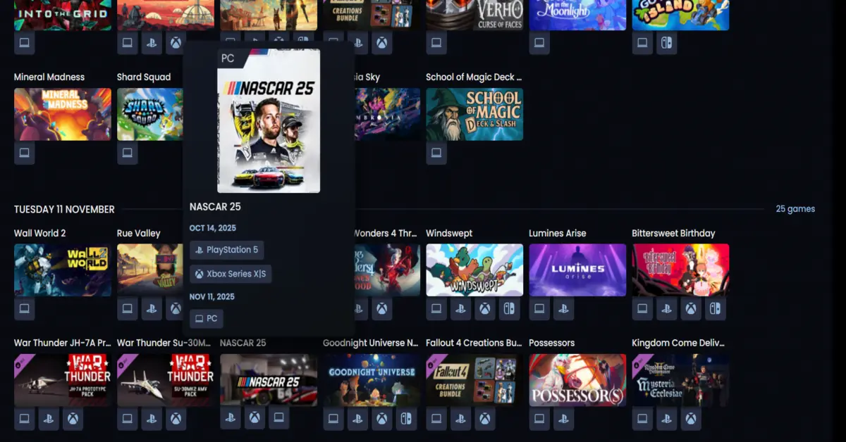 Calendario delle uscite dei videogiochi