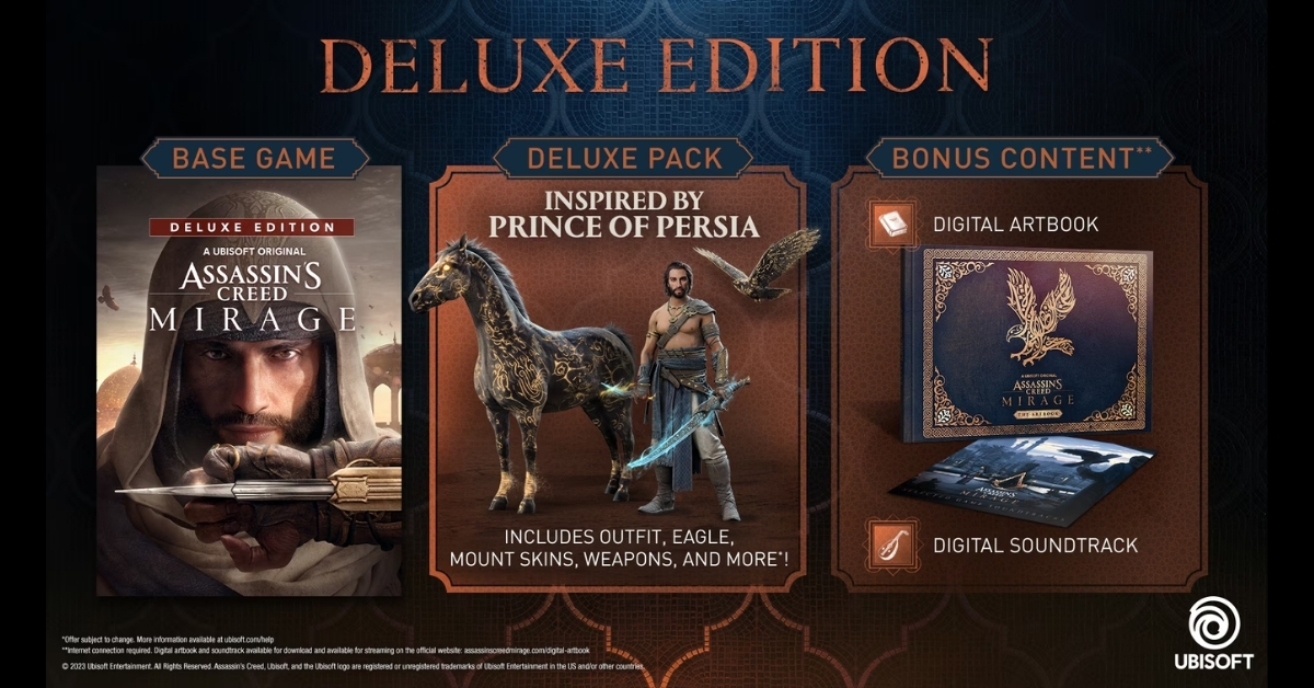 Assassins Creed Mirage Deluxe Edition Xbox X|S Miglior Prezzo per un Tempo Limitato