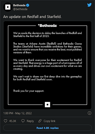 Starfield è in ritardo?