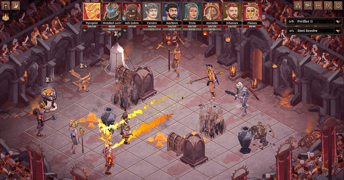 La permadeath significa che ogni investimento nel tuo team conta, sia in oro che in sangue.