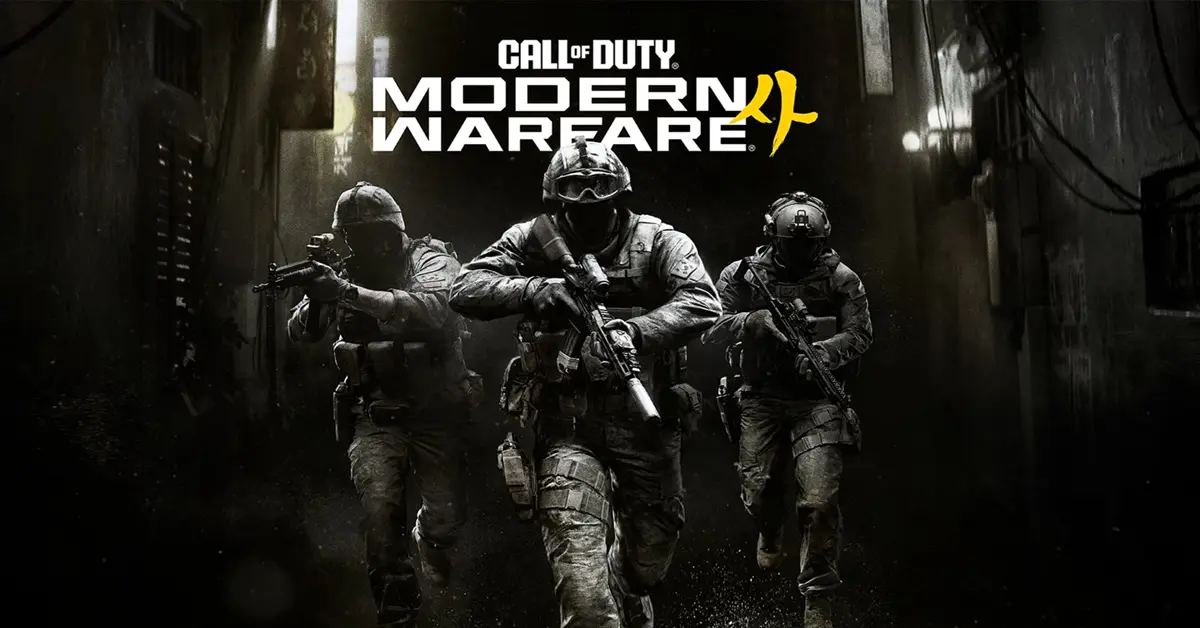 Key art di Call of Duty Modern Warfare 4 con il Soldato Park e il Capitano Price