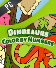 Color by Numbers Dinosaurs Pc