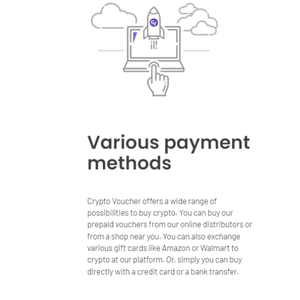 Crypto Voucher Bitcoin Metodi di Pagamento