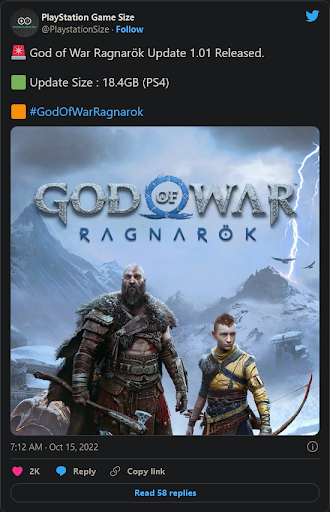 Gioco di God of War Ragnarok