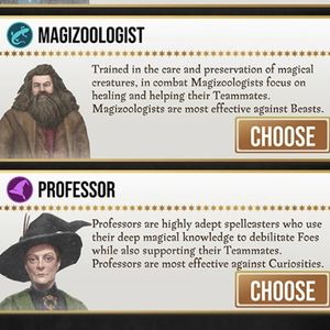 Harry Potter Wizards Unite - Selezionare professione