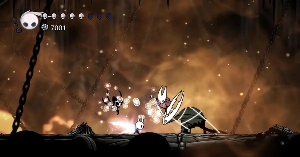 Hollow Knight boss fight Hornet combat