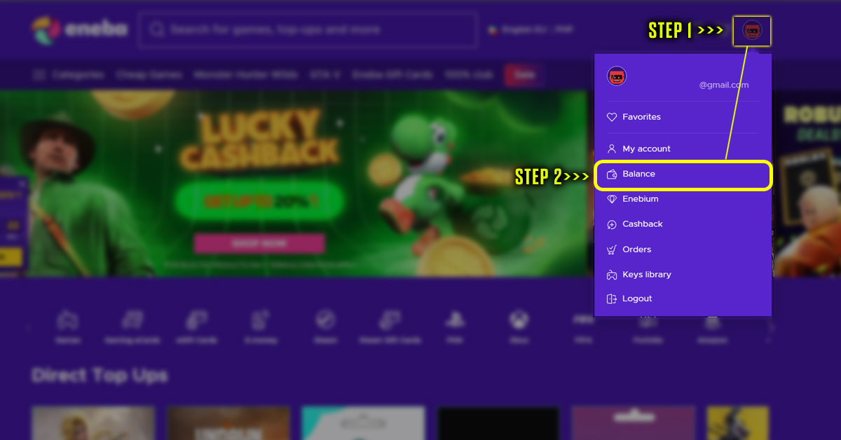 Come riscattare una carta regalo ENEBA