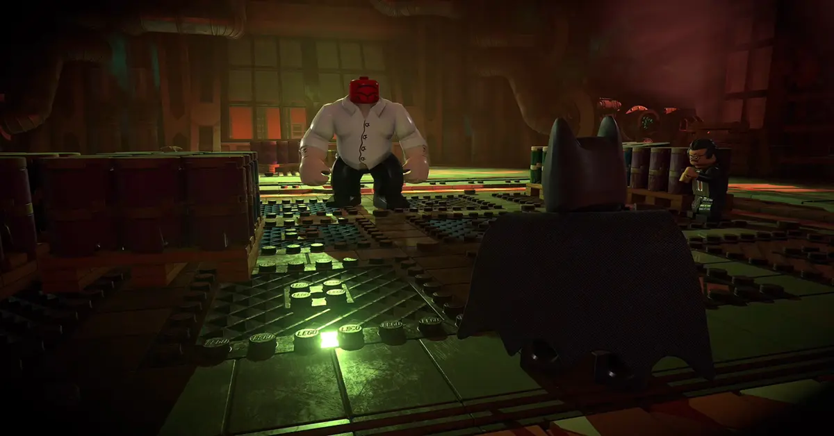 Batman esegue un contrattacco su un criminale di strada in LEGO Batman Legacy of the Dark Knight