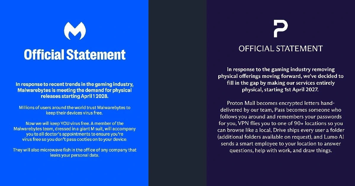 Le catene di fast food non sono le uniche a farsi beffe di PlayStation. Anche Protonmail e Malwarebytes, tra gli altri, lo fanno.