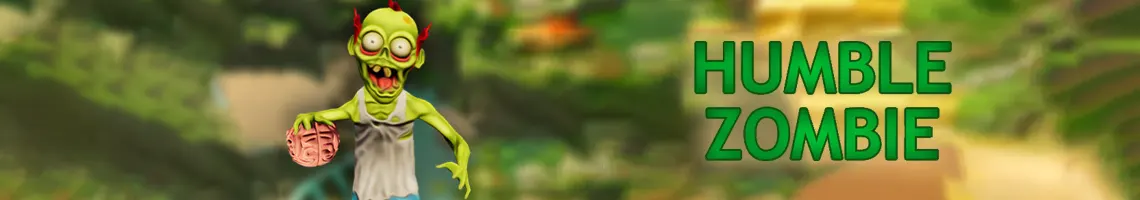 Un platform di parkour con uno zombie instabile: Humble Zombie