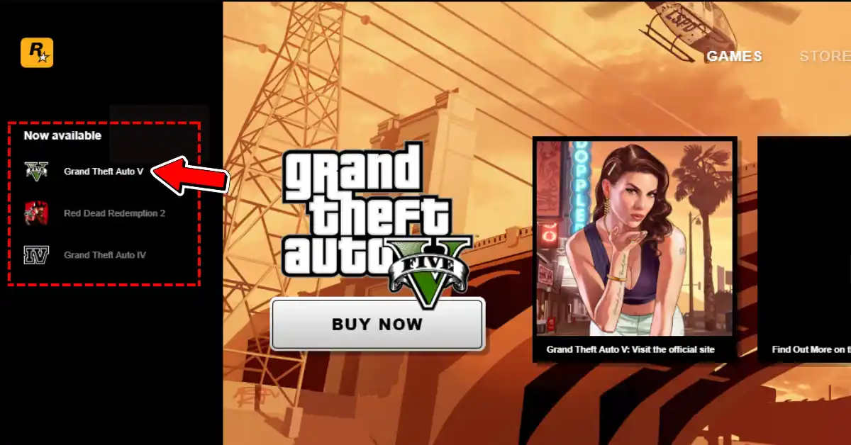 Menu del Rockstar Games Launcher