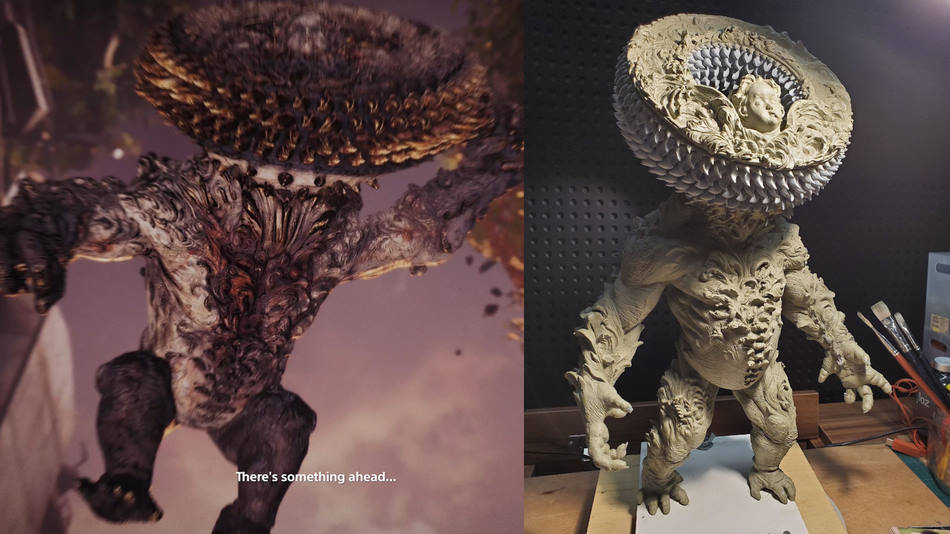 Modello in argilla di Hee-Cheol Jang per Naytiba in Stellar Blade