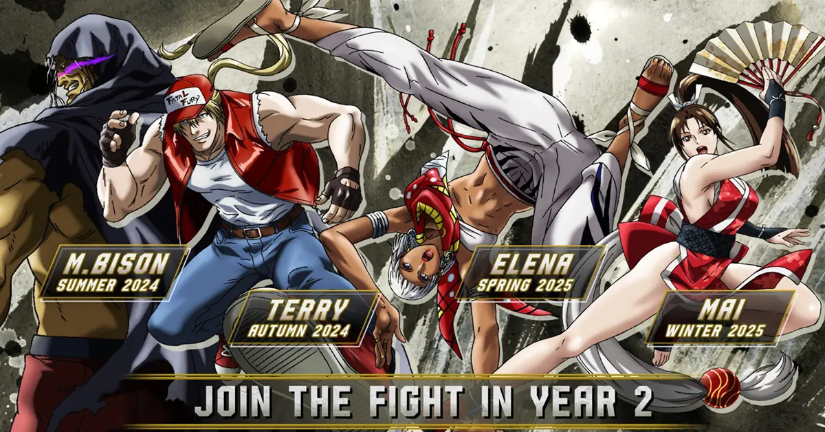 Street Fighter 6 Year 2 Character Pass con Terry, Mai, M. Bison ed Elena