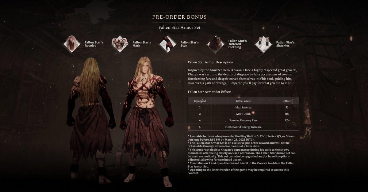 The First Berseker Khazan Preorder Bonus