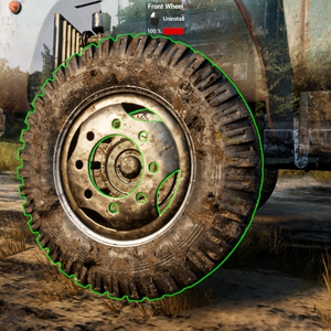 Truck Mechanic Dangerous Paths - Ruota Anteriore