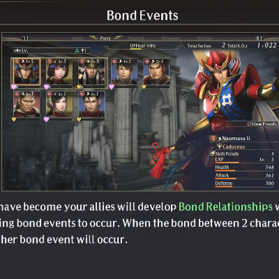 WARRIORS OROCHI 4 Ultimate - Eventi legati