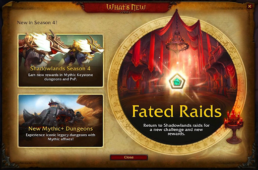 nuove caratteristiche della stagione 4 di World of Warcraft: Shadowlands stagione 4?