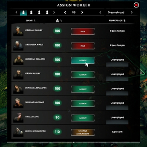 Worshippers of Cthulhu - Assegnazione Lavoratore