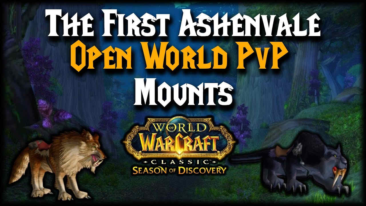 World of Warcraft Classic SOD Ashenvale first PvP mounts