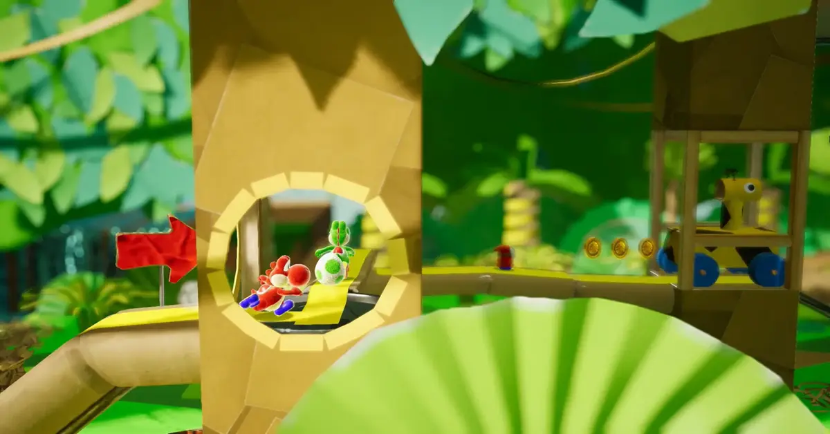 Yoshi esplora un colorato mondo di carta in stop-motion
