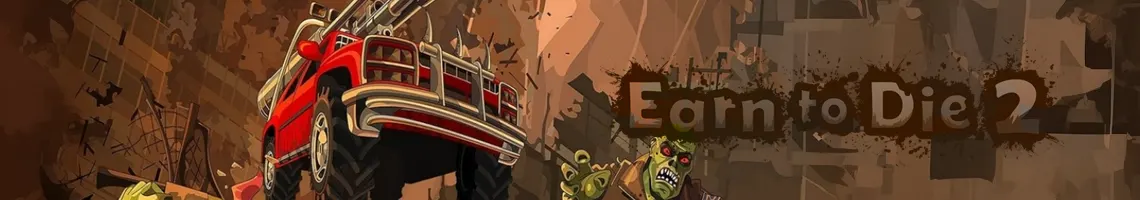 UN GIOCO DI GUIDA 2D DOVE INVESTI GLI ZOMBIE: EARN TO DIE 2