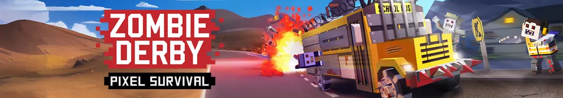 FERMA L’APOCALISSE ZOMBIE IN STILE MINECRAFT IN ZOMBIE DERBY PIXEL SURVIVAL