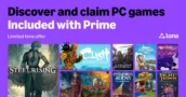 Giochi PC gratis con Amazon Prime ad agosto 2026