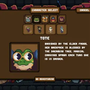 Backpack Dungeon - Selezione del personaggio