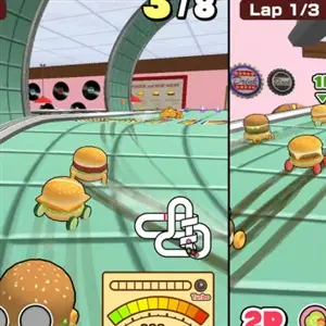 BURGER RACE - Circuito G, giro 1 di 3