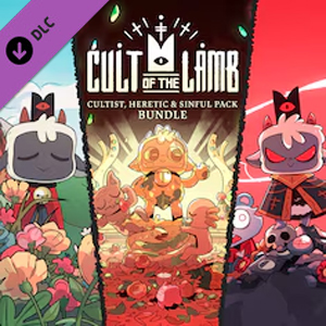 Cult of the Lamb Cultist, Heretic, and Sinful Pack Bundle Playstation 4