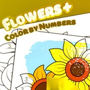 Flowers Color by Numbers Plus Pc