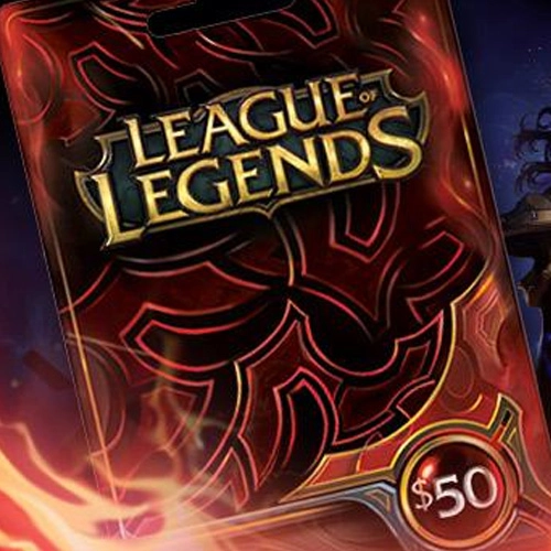 League Of Legends 50 USD Prepaid RP Cards US