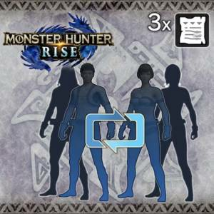 Monster Hunter Rise Three Character Edit Vouchers Xbox One