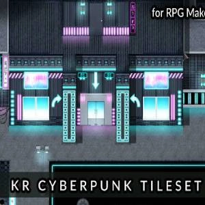 RPG Maker MZ KR Cyberpunk Tileset