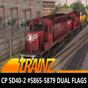 Trainz 2019 DLC CP SD40-2 #5865-5879 Dual Flags Pc