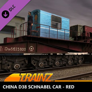Trainz Plus China D38 Schnabel Car-Red Pc