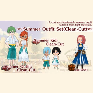 WorldNeverland Elnea Kingdom Summer Outfit Set Clean-Cut