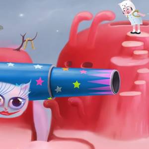 Catie in MeowmeowLand - Rosa