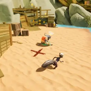 Chickenhare and the treasure of Spiking-Beard - Spiaggia