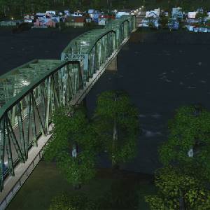 Cities Skylines Content Creator Pack Bridges & Piers Ponte a Traliccio a Due Corsie Americana