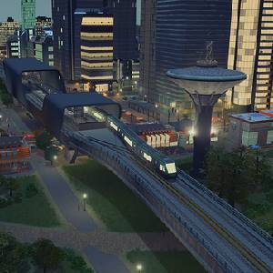 Cities Skylines Content Creator Pack Train Stations Piattaforma Isolata Elevata