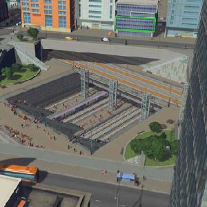 Cities Skylines Content Creator Pack Train Stations Stazione Piazza del Metro
