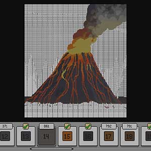 Coloring Pixels Collection 1 - Volcano