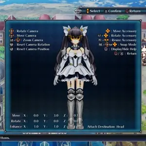 Cyberdimension Neptunia: 4 Goddesses Online - Schermata del Personaggio