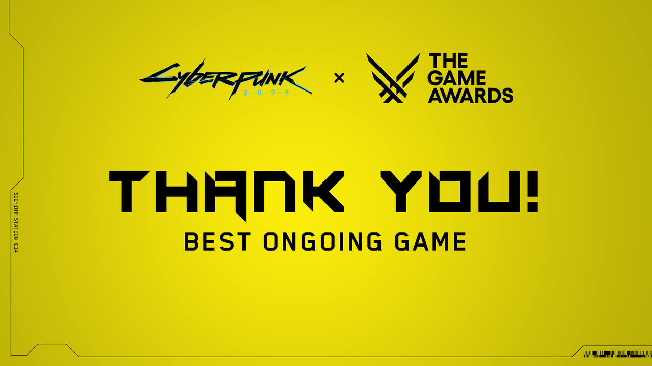 Cyberpunk 2077 Best Ongoing ai Game Award 2023