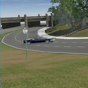 Auto sportiva su strada