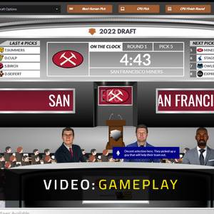 Draft Day Sports Pro Football 2022 Video di gioco