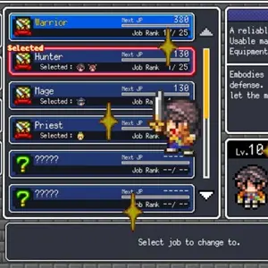 Dragon Spira - Schermata di Cambio Classe