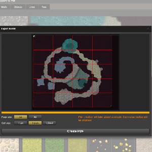 Dungeon Painter Studio - Esportazione in PDF